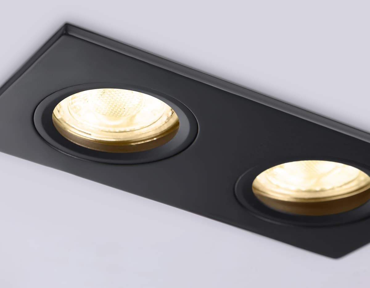 Светильник встраиваемый TN102461/2 BK черный GU5.3 160*81*28 Ambrella Light 7
