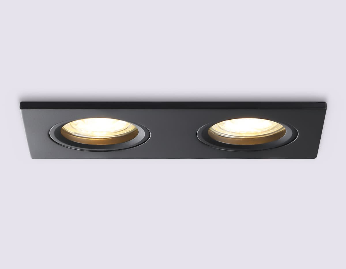 Светильник встраиваемый TN102461/2 BK черный GU5.3 160*81*28 Ambrella Light 9