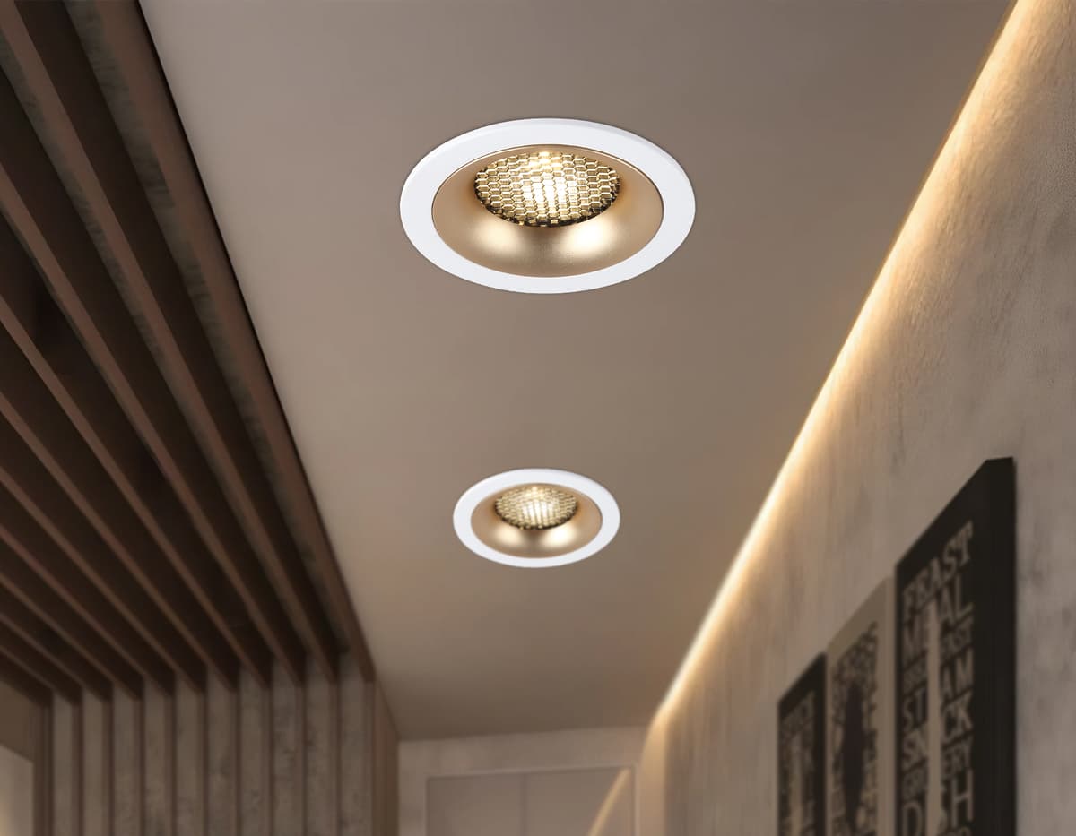 Светильник встраиваемый TN102723 WH/GD белый/золото GU5.3 92*92*23 Ambrella Light 16