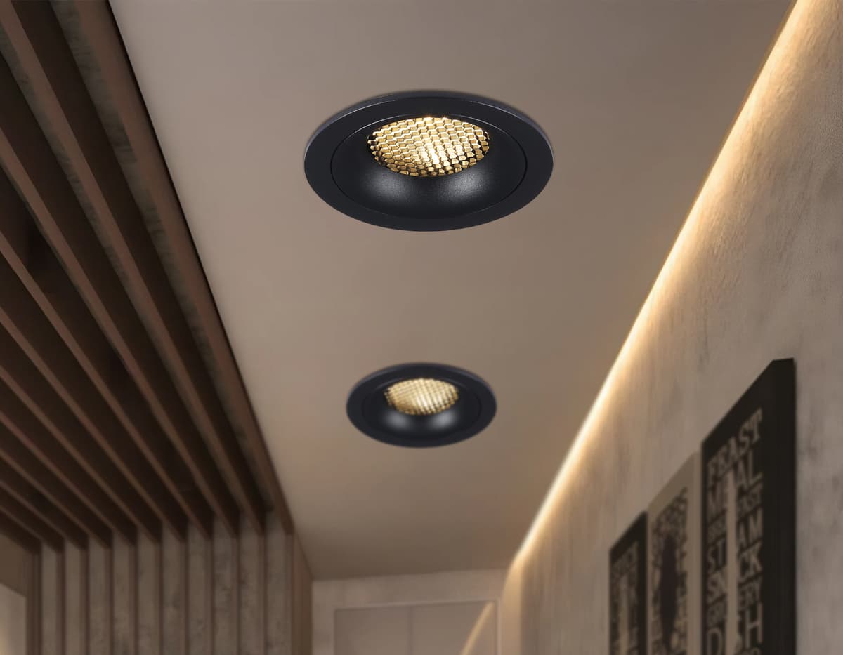 Светильник встраиваемый TN102724 BK черный GU5.3 92*92*23 Ambrella Light 16