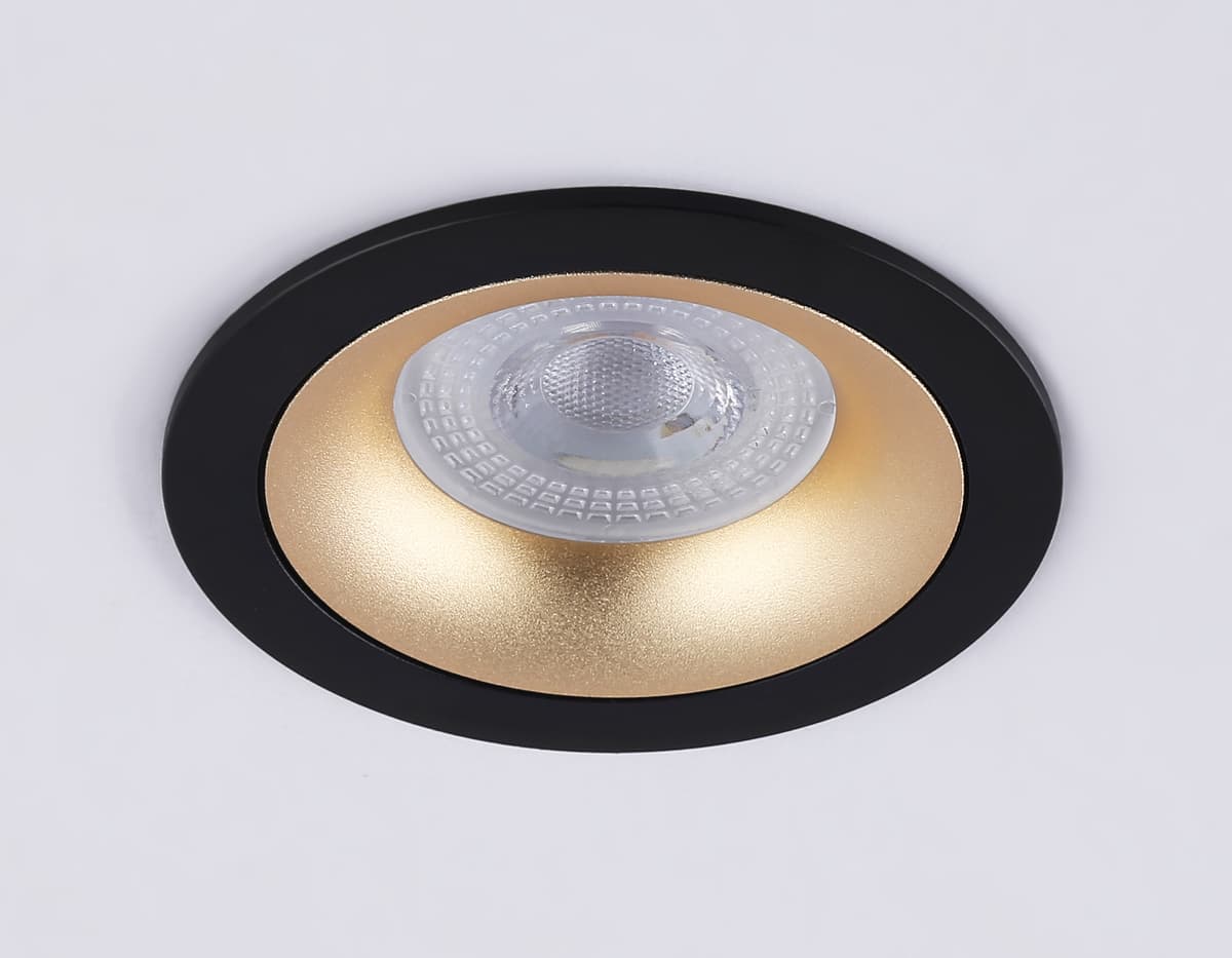 Светильник встраиваемый TN102725 BK/GD черный/золото GU5.3 92*92*23 Ambrella Light 13