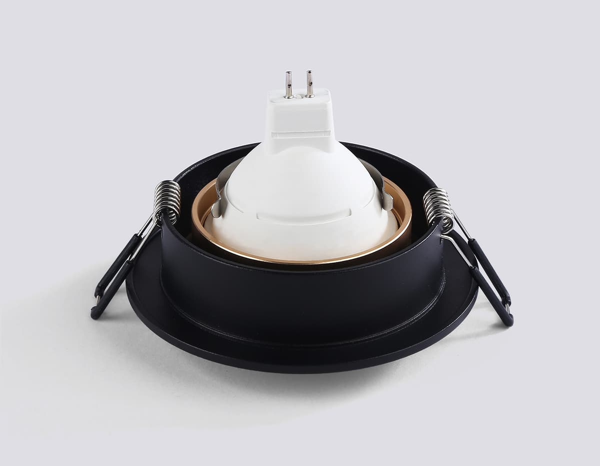 Светильник встраиваемый TN102725 BK/GD черный/золото GU5.3 92*92*23 Ambrella Light 14