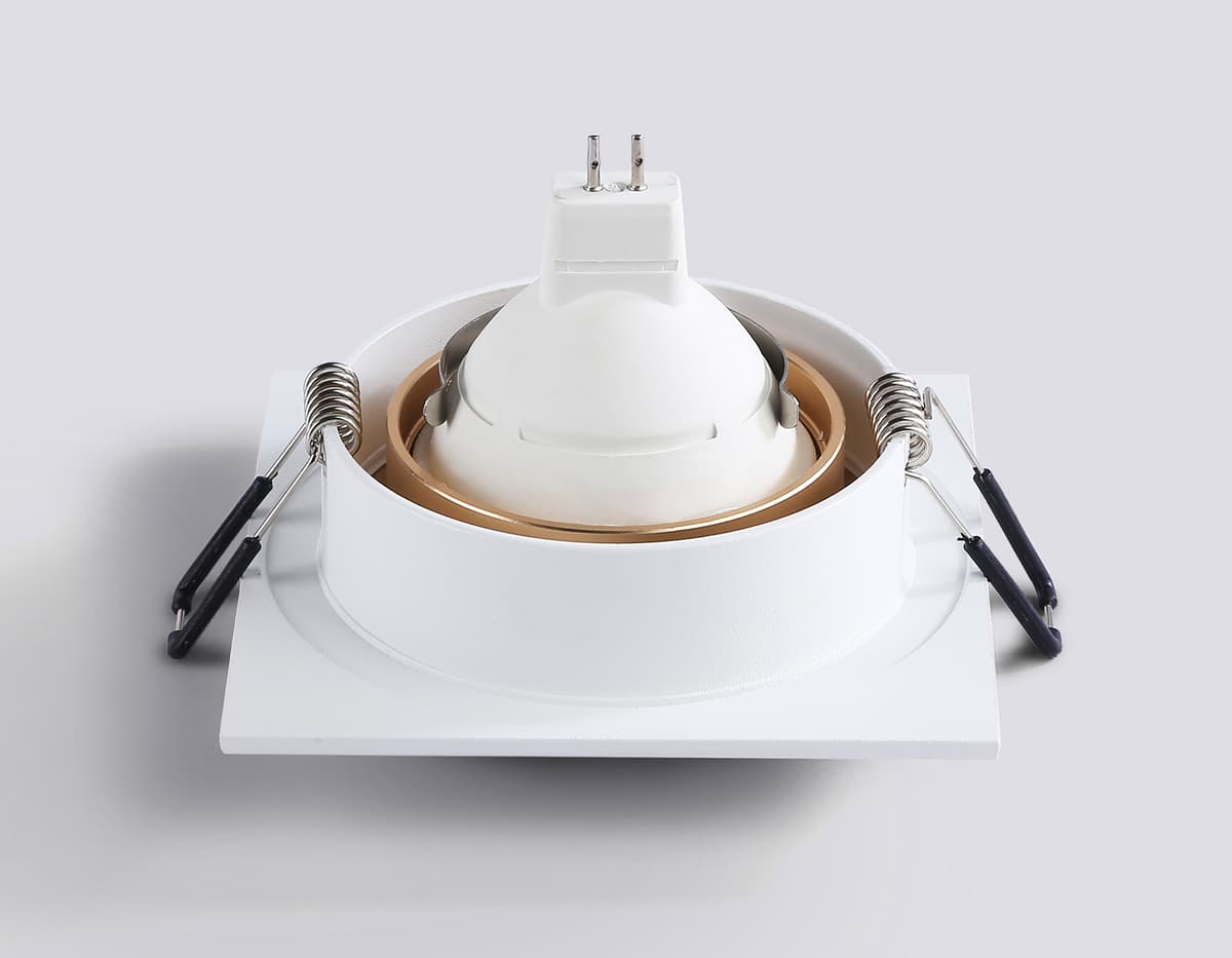 Светильник встраиваемый TN102728 WH/GD белый/золото GU5.3 92*92*23 Ambrella Light 13