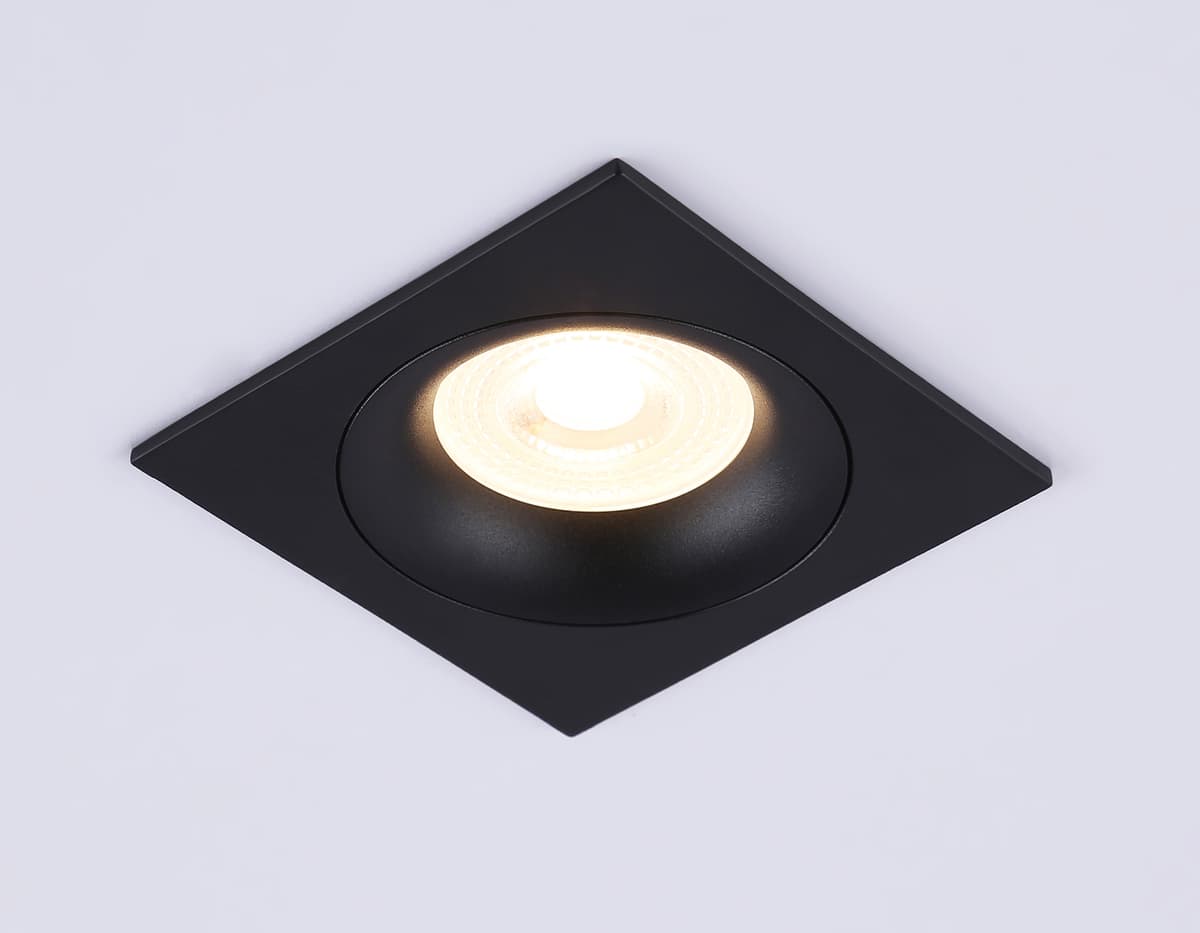 Светильник встраиваемый TN102729 BK черный GU5.3 92*92*23 Ambrella Light 12