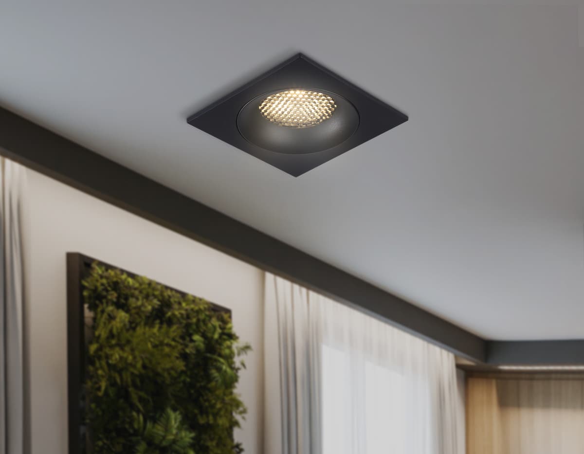Светильник встраиваемый TN102729 BK черный GU5.3 92*92*23 Ambrella Light 16