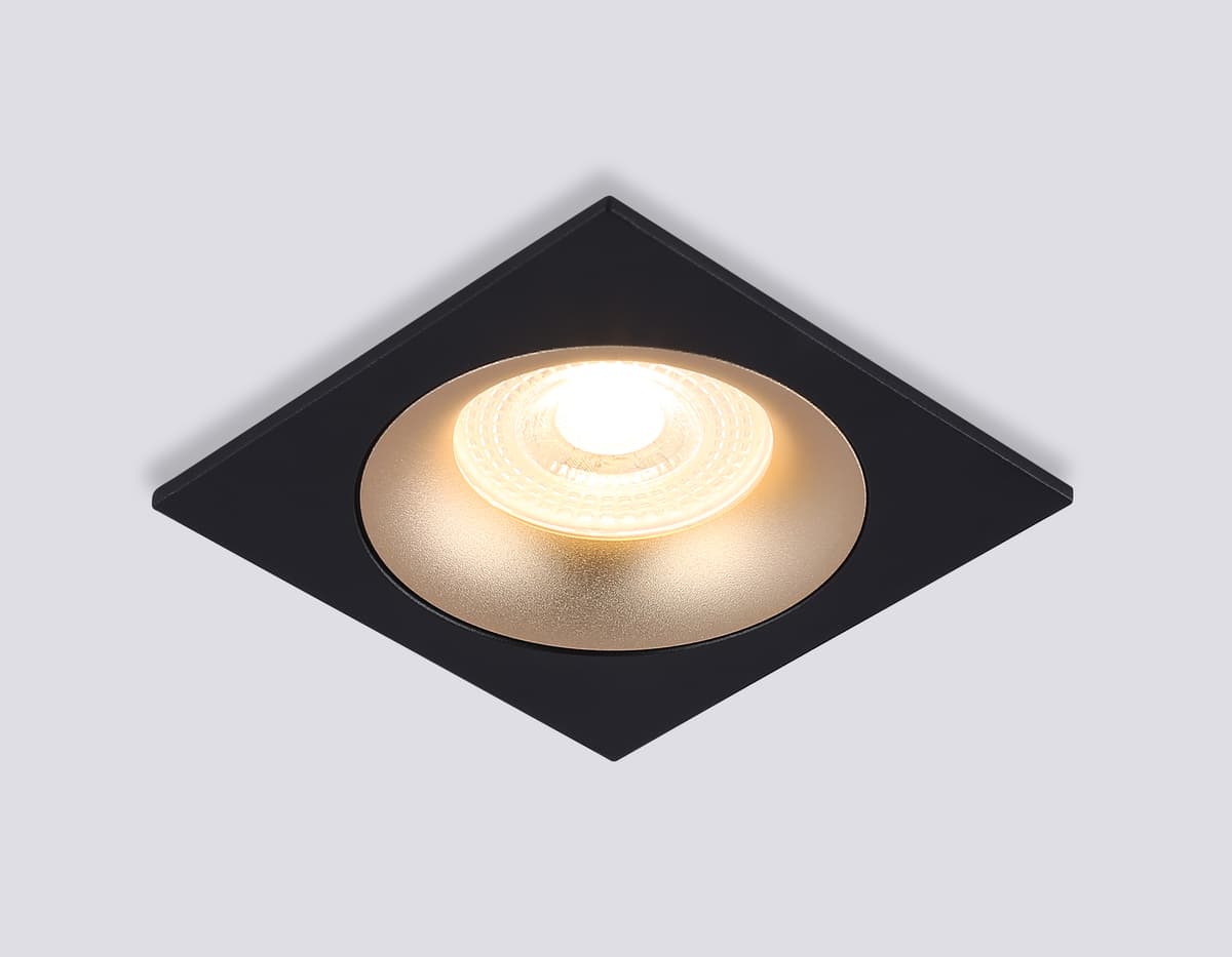 Светильник встраиваемый TN102730 BK/GD черный/золото GU5.3 92*92*23 Ambrella Light 11