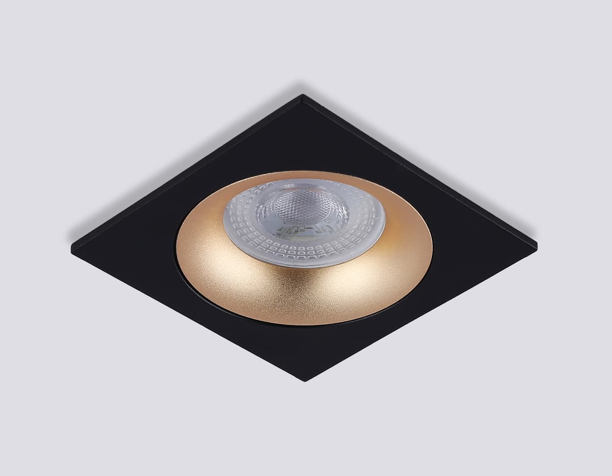 Светильник встраиваемый TN102730 BK/GD черный/золото GU5.3 92*92*23 Ambrella Light 13