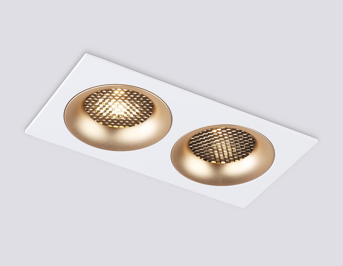 Светильник встраиваемый TN102733/2 WH/GD белый/золото GU5.3 175*92*23 Ambrella Light 14