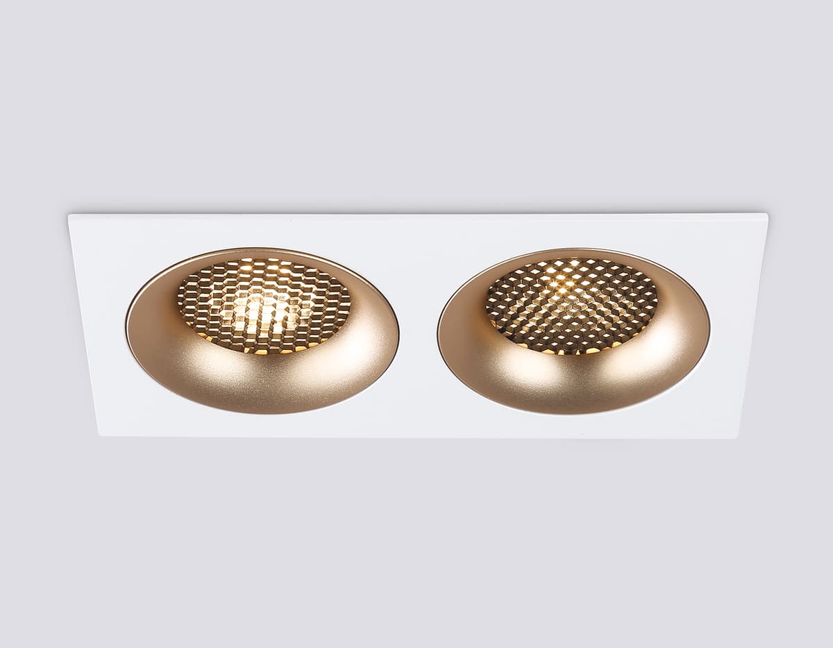 Светильник встраиваемый TN102733/2 WH/GD белый/золото GU5.3 175*92*23 Ambrella Light 19