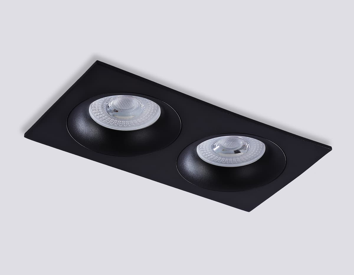 Светильник встраиваемый TN102734/2 BK черный GU5.3 175*92*23 Ambrella Light 18