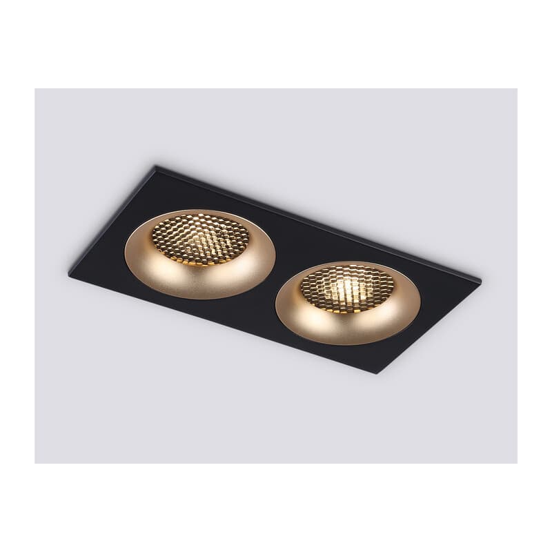 Светильник встраиваемый TN102735/2 BK/GD черный/золото GU5.3 175*92*23 Ambrella Light 10