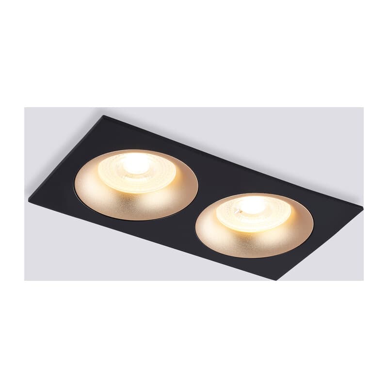 Светильник встраиваемый TN102735/2 BK/GD черный/золото GU5.3 175*92*23 Ambrella Light 11