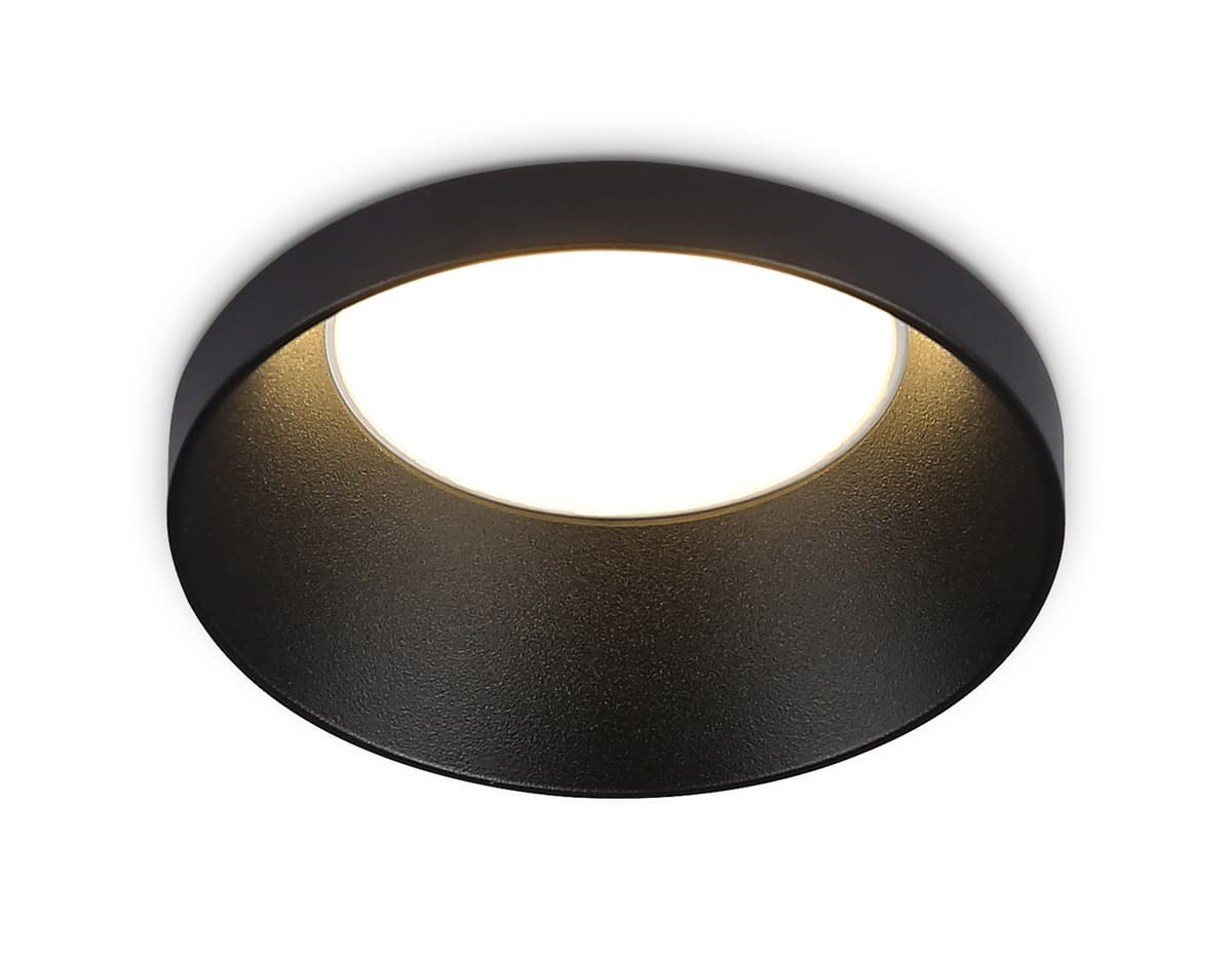 Встраиваемый точечный светильник GU5.3 TN102802 BK черный GU5.3 D71*34 Ambrella Light 8