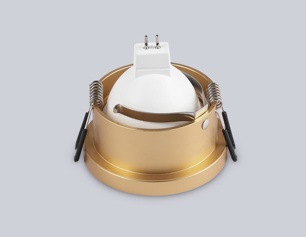 Встраиваемый точечный светильник GU5.3 TN102803 GD золото GU5.3 D71*34 Ambrella Light 11