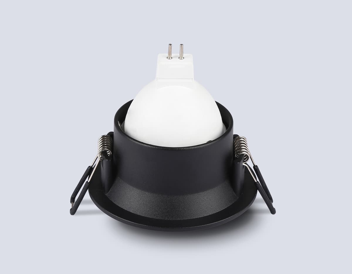 Встраиваемый точечный светильник GU5.3 TN102806 BK черный GU5.3 D81*50 Ambrella Light 11