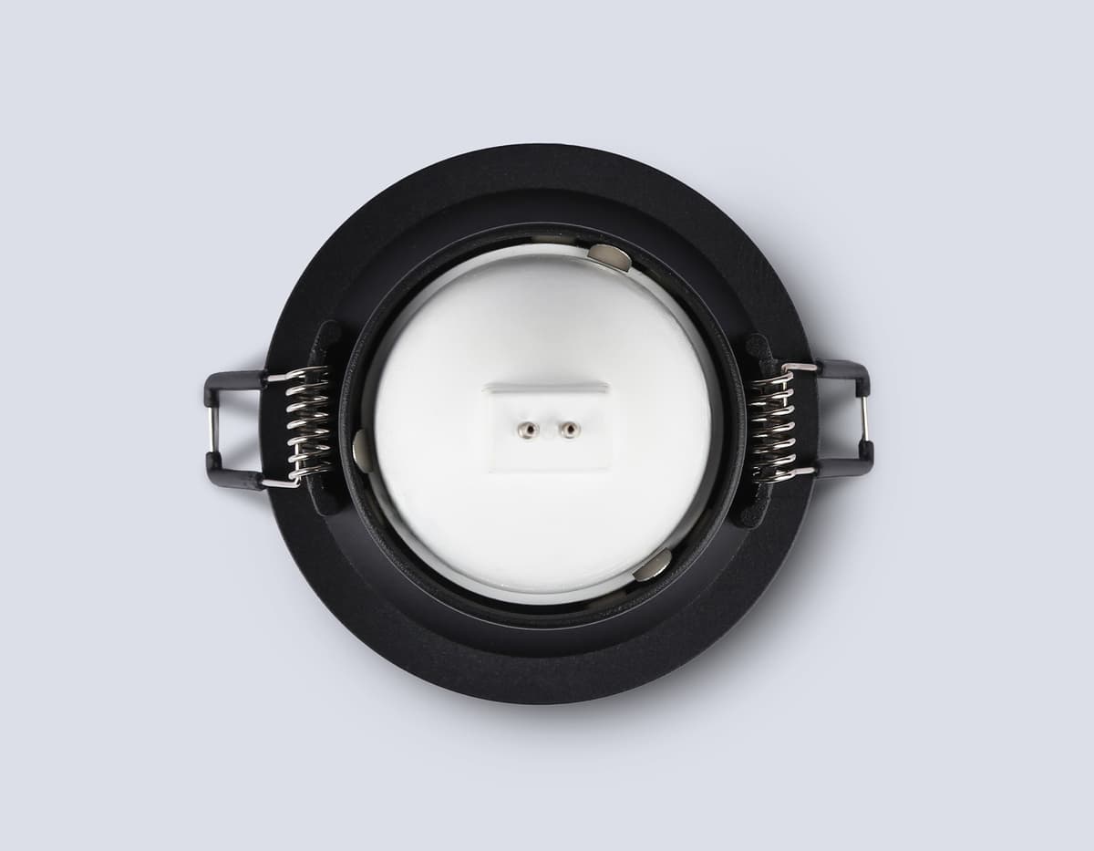 Встраиваемый точечный светильник GU5.3 TN102806 BK черный GU5.3 D81*50 Ambrella Light 12