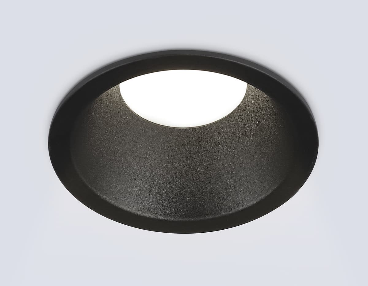 Встраиваемый точечный светильник GU5.3 TN102806 BK черный GU5.3 D81*50 Ambrella Light 9