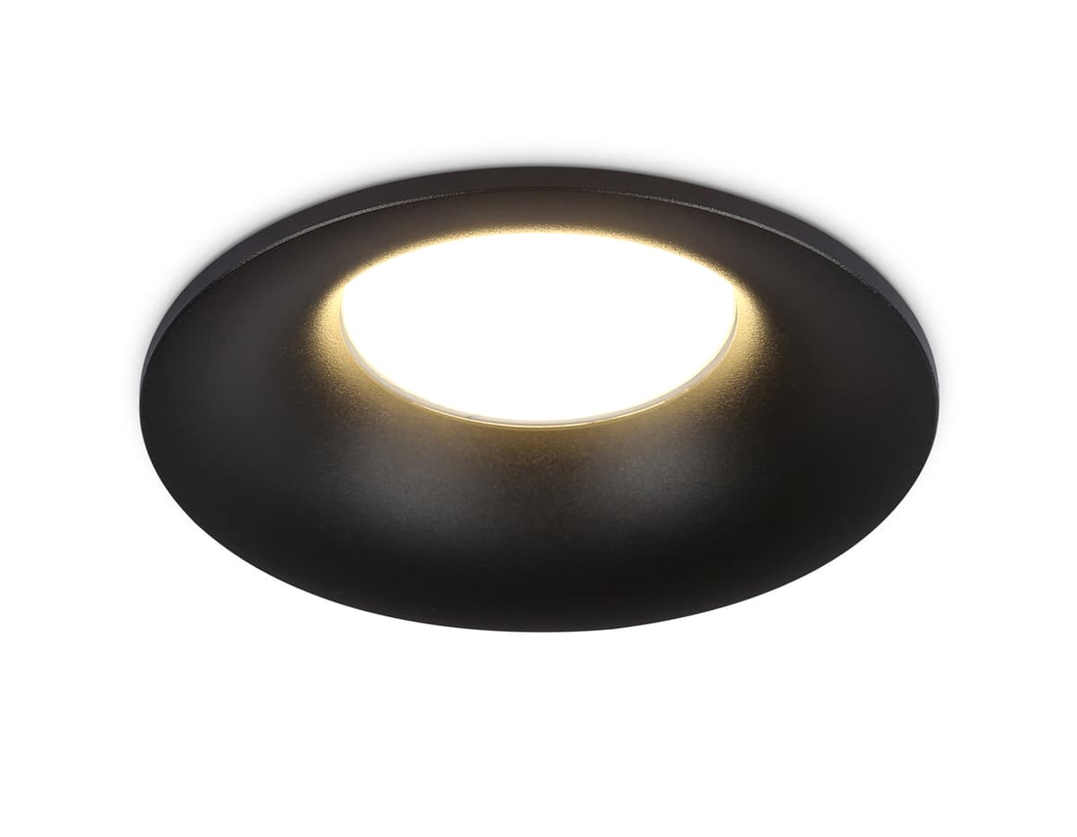 Встраиваемый точечный светильник GU5.3 TN102809 BK черный GU5.3 D90*35 Ambrella Light 8