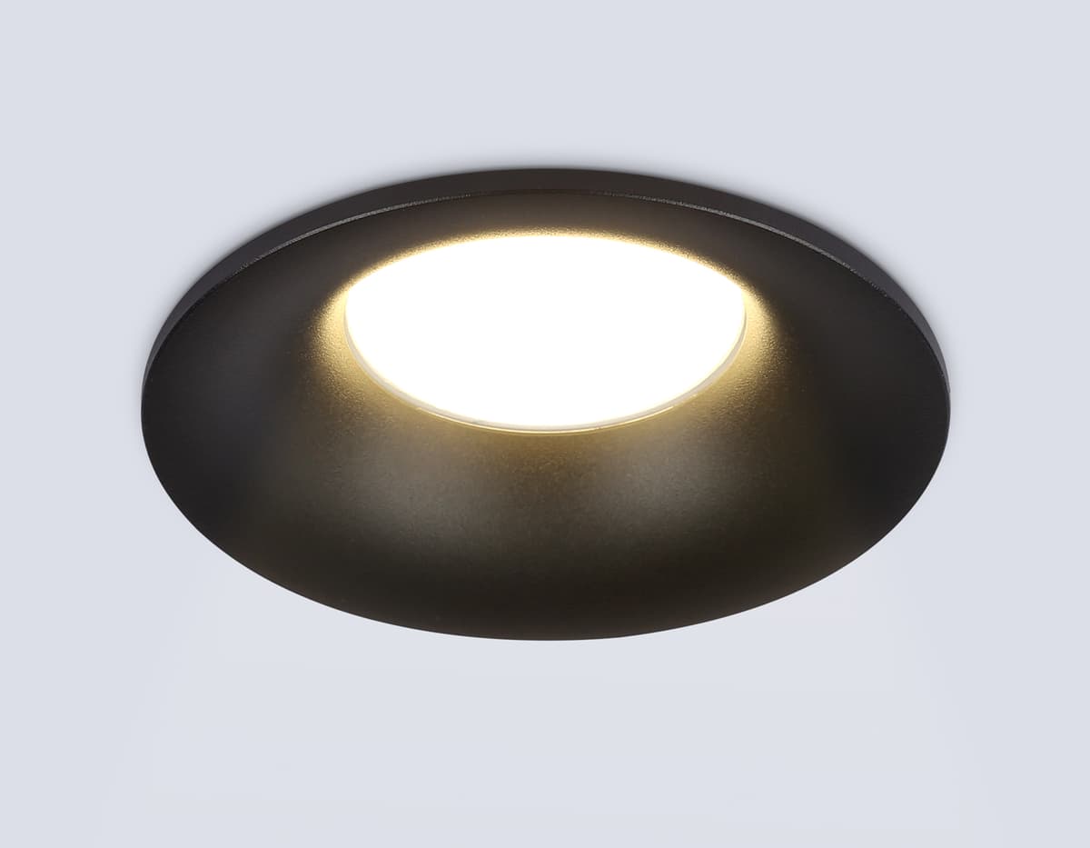Встраиваемый точечный светильник GU5.3 TN102809 BK черный GU5.3 D90*35 Ambrella Light 9