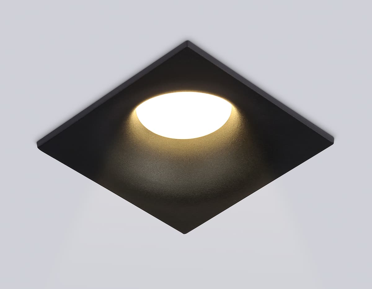 Встраиваемый точечный светильник GU5.3 TN102812 BK черный GU5.3 85*85*35 Ambrella Light 9