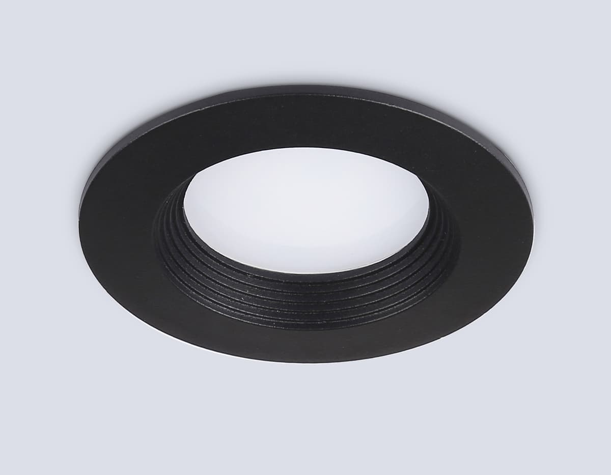 Встраиваемый точечный светильник GU5.3 TN102816 BK черный GU5.3 D80*28 Ambrella Light 10