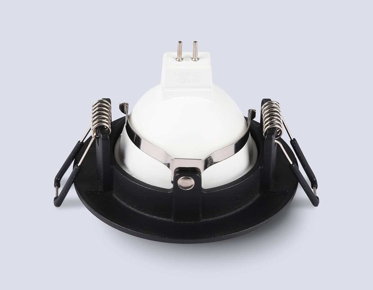 Встраиваемый точечный светильник GU5.3 TN102816 BK черный GU5.3 D80*28 Ambrella Light 11