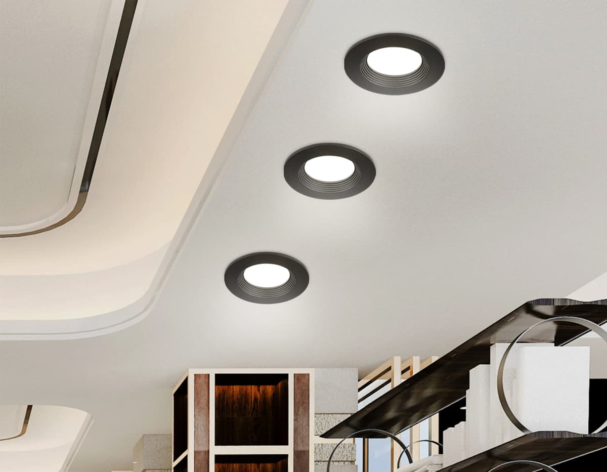Встраиваемый точечный светильник GU5.3 TN102816 BK черный GU5.3 D80*28 Ambrella Light 13
