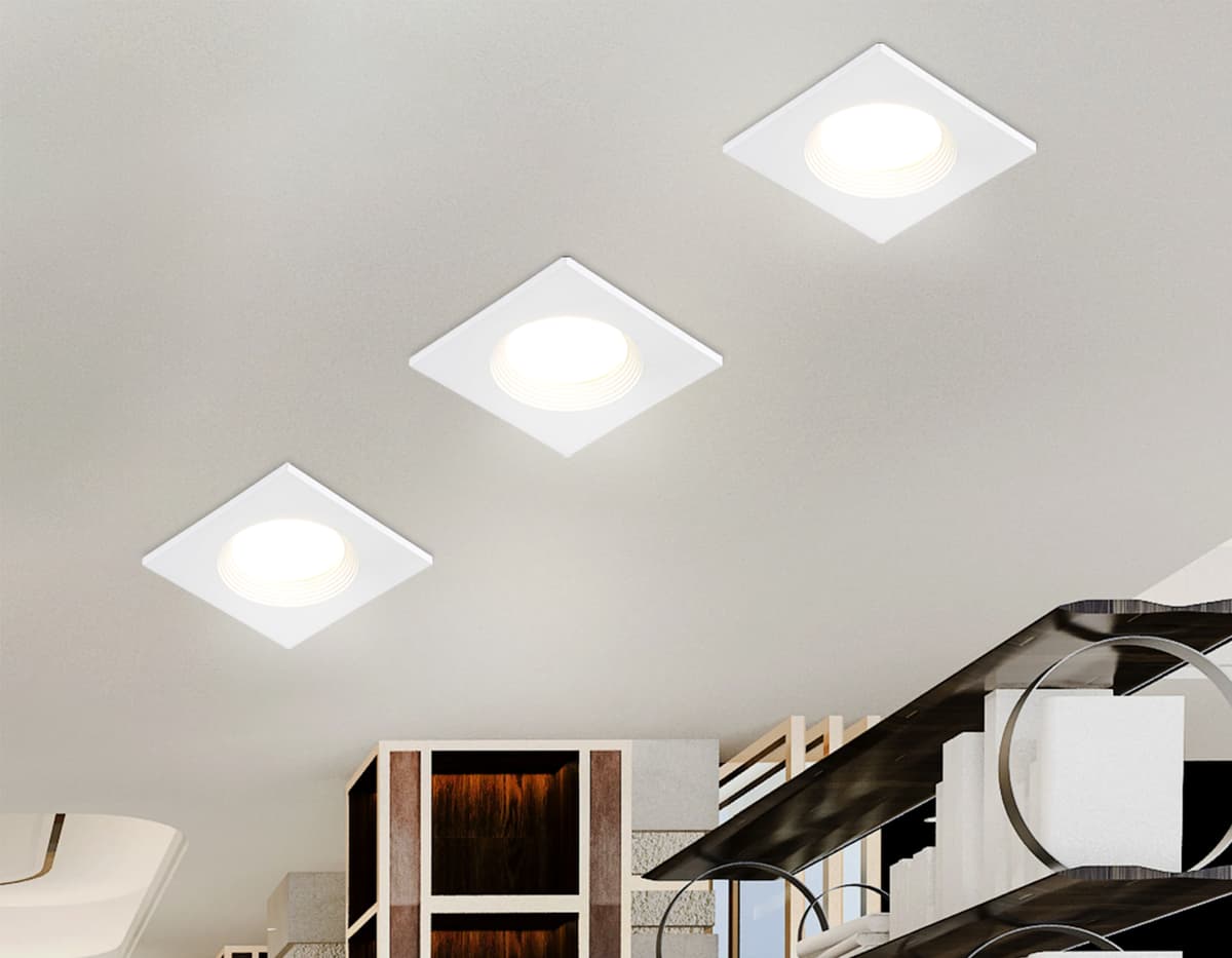Встраиваемый точечный светильник GU5.3 TN102817 WH белый GU5.3 78*78*28 Ambrella Light 13