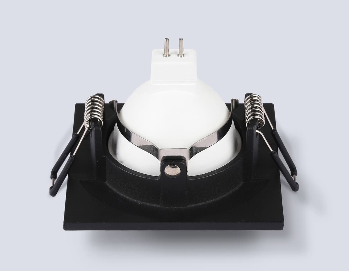 Встраиваемый точечный светильник GU5.3 TN102818 BK черный GU5.3 78*78*28 Ambrella Light 11