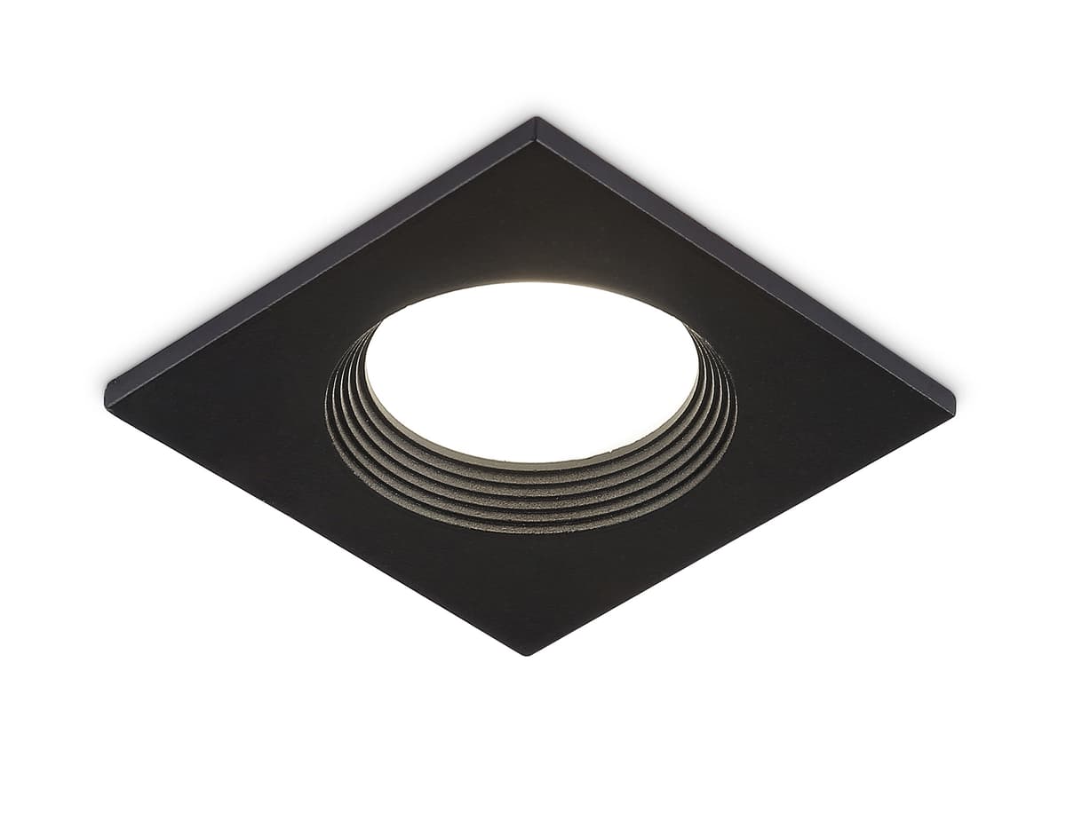 Встраиваемый точечный светильник GU5.3 TN102818 BK черный GU5.3 78*78*28 Ambrella Light 8