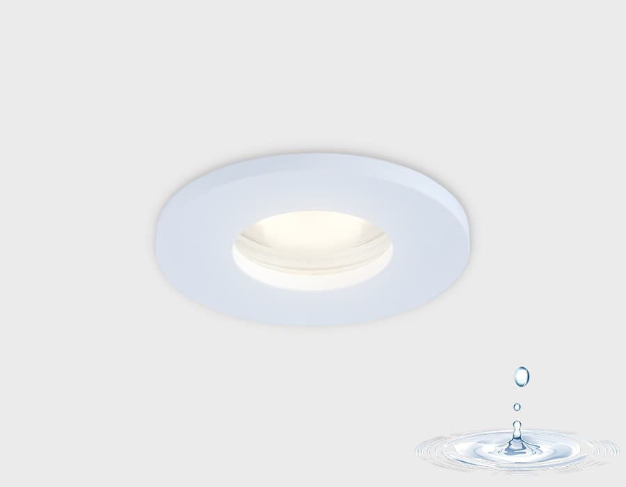 Встраиваемый точечный светильник MR16 с IP44 TN104 WH белый GU5.3 D85*30 Ambrella Light 7