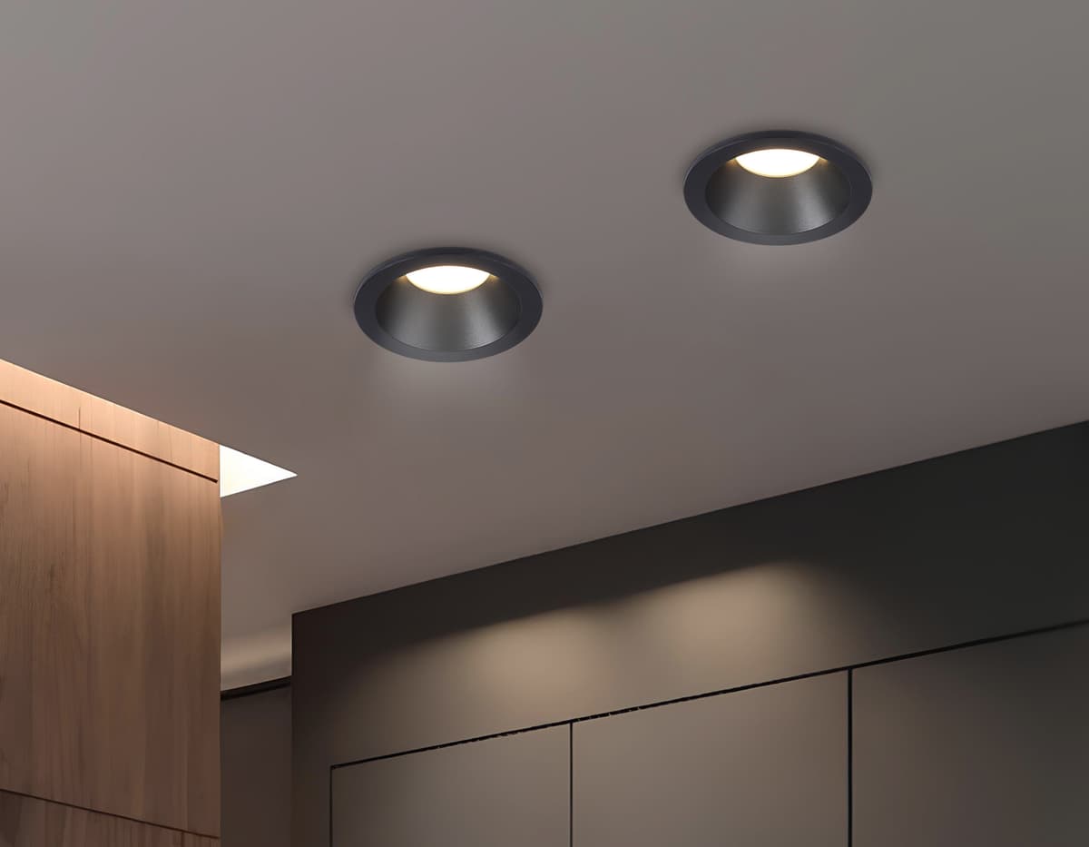 Светильник встраиваемый IP65 TN1188 BK черный GU5.3 IP65 87*87*44 Ambrella Light 12