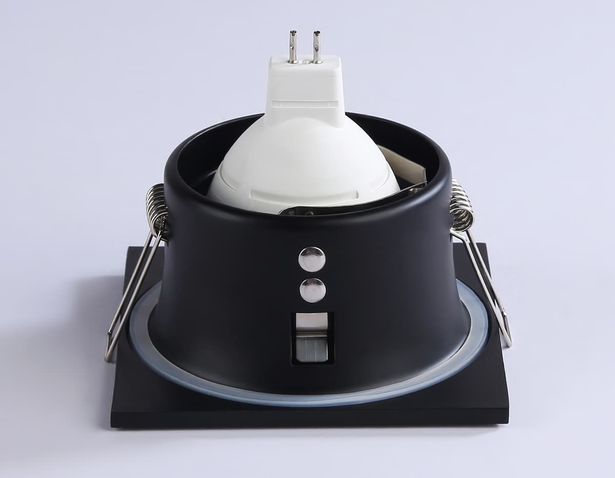Светильник встраиваемый IP65 TN1190 BK черный GU5.3 IP65 87*87*44 Ambrella Light 10