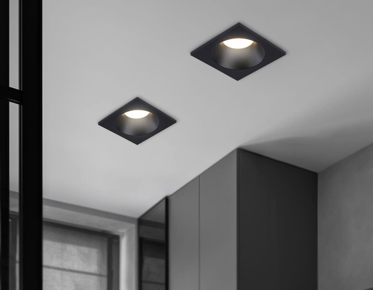 Светильник встраиваемый IP65 TN1190 BK черный GU5.3 IP65 87*87*44 Ambrella Light 12