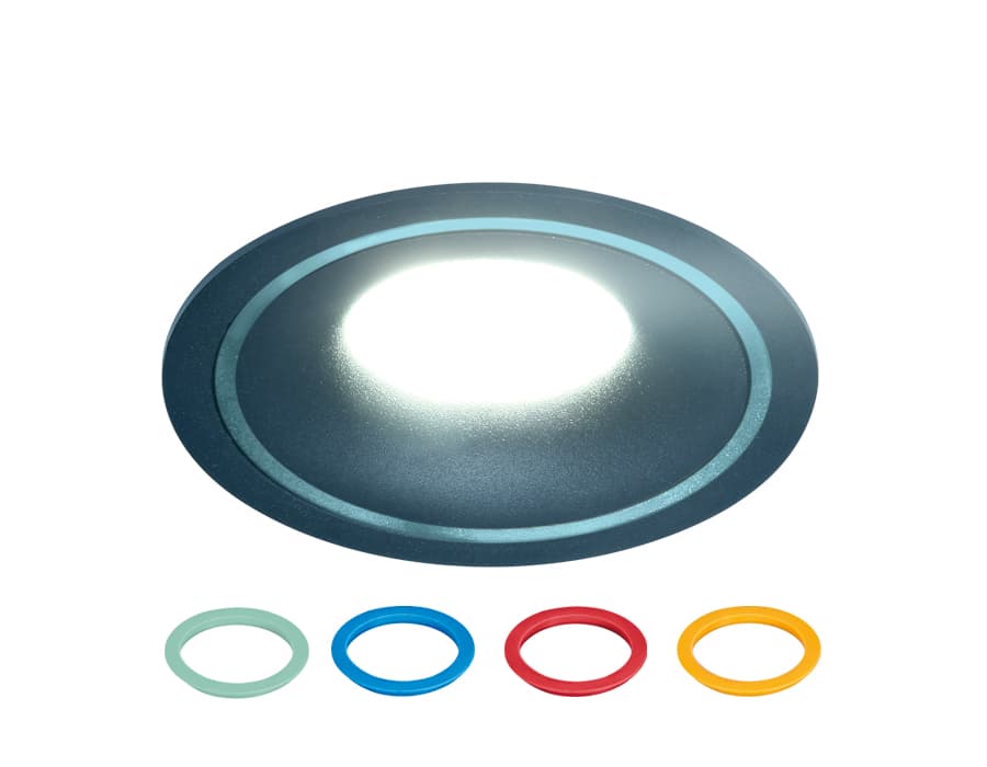 Встраиваемый точечный светильник MR16 TN121 BK/S черный/песок GU5.3 D100*30 Ambrella Light 16