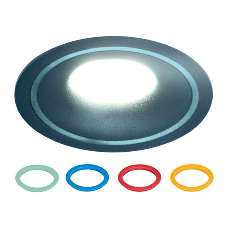 Встраиваемый точечный светильник MR16 TN121 BK/S черный/песок GU5.3 D100*30 Ambrella Light 9