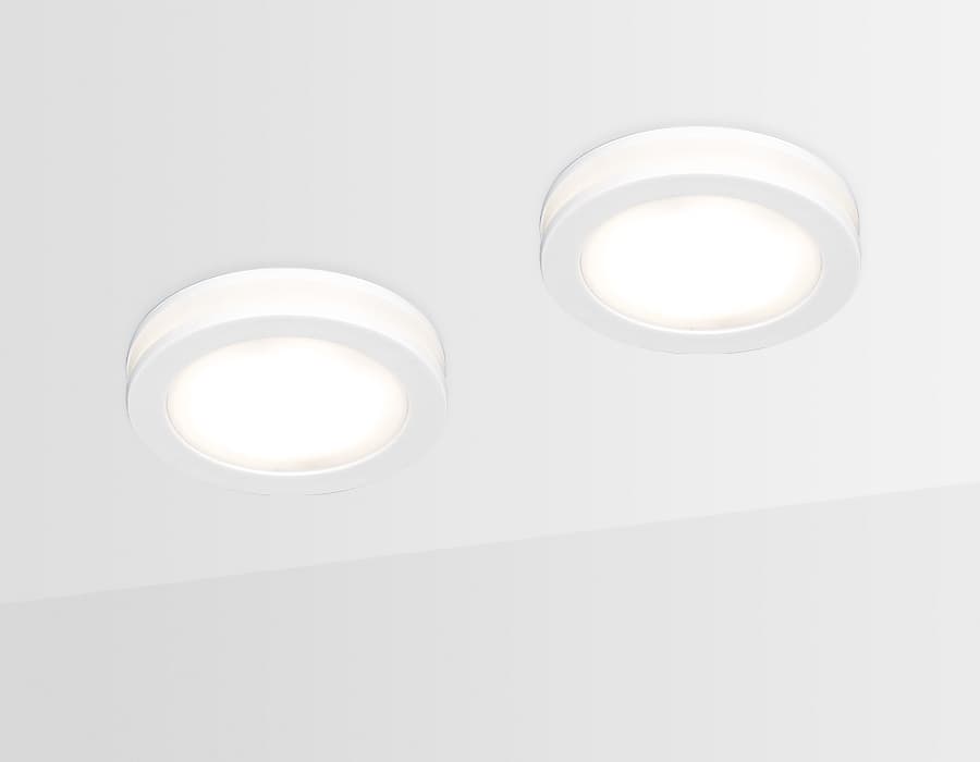 Встраиваемый светодиодный точечный светильник TN140 WH белый LED 4200K 7W D80*30 Ambrella Light 7