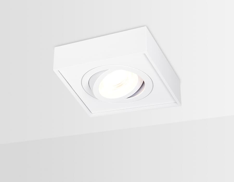 Точечный поворотный светильник MR16 TN154 WH белый GU5.3 96*96*50 Ambrella Light 7