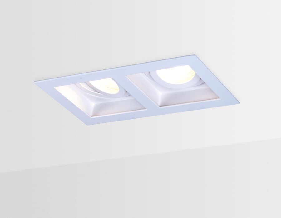 Точечный поворотный светильник MR16 TN185/2 WH белый GU5.3 185*100*40 Ambrella Light 8