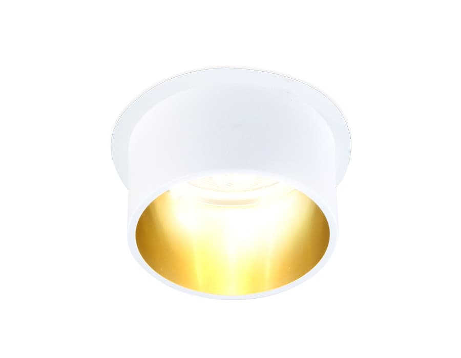 Встраиваемый точечный светильник MR16 TN201 WH/GD белый/золото GU5.3 D68*55 Ambrella Light 6
