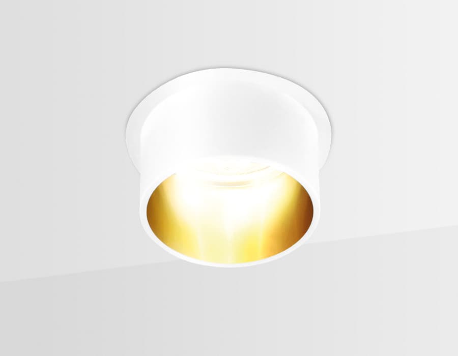 Встраиваемый точечный светильник MR16 TN201 WH/GD белый/золото GU5.3 D68*55 Ambrella Light 7