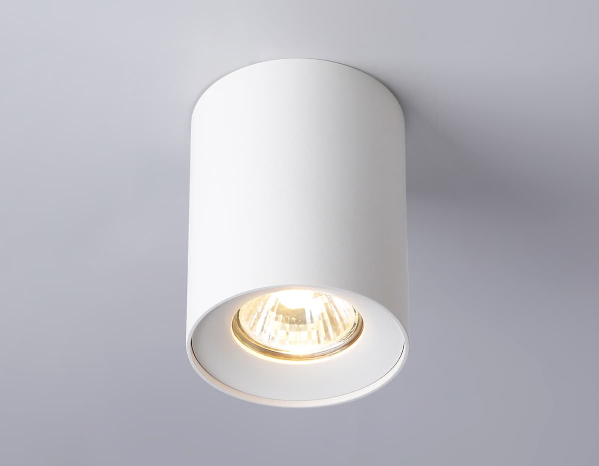 Светильник накладной со сменной лампой GU10 TN213136 WH белый GU10 max 12W D80*100 Ambrella Light 7