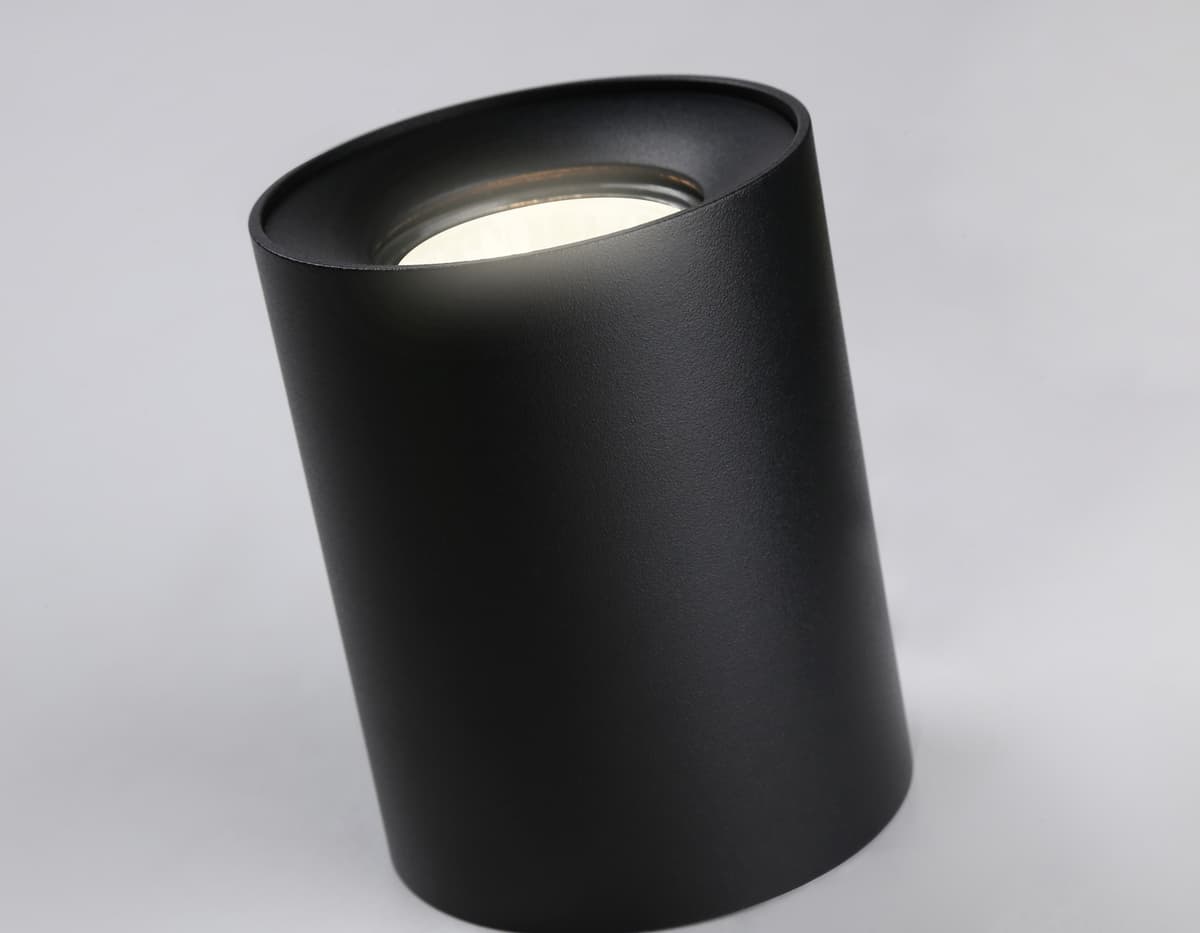Светильник накладной со сменной лампой GU10 TN213137 BK черный GU10 max 12W D80*100 Ambrella Light 8