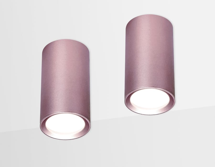 Накладной точечный светильник GU5.3 TN220 PU/S фиолетовый/песок GU5.3 D56*100 Ambrella Light 7