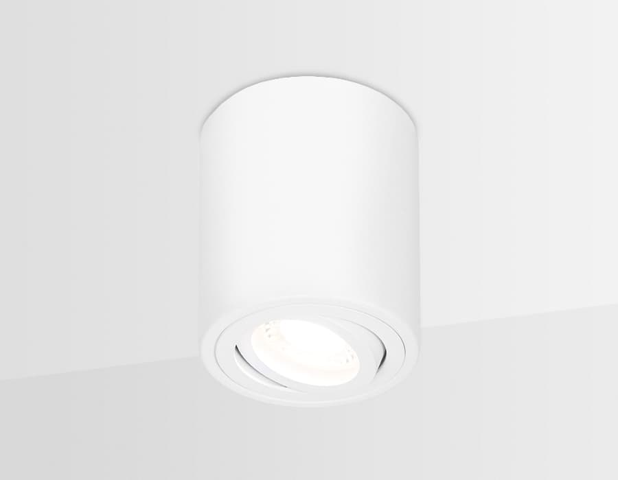 Накладной поворотный точечный светильник TN225 WH белый GU5.3 D80*100 Ambrella Light 5