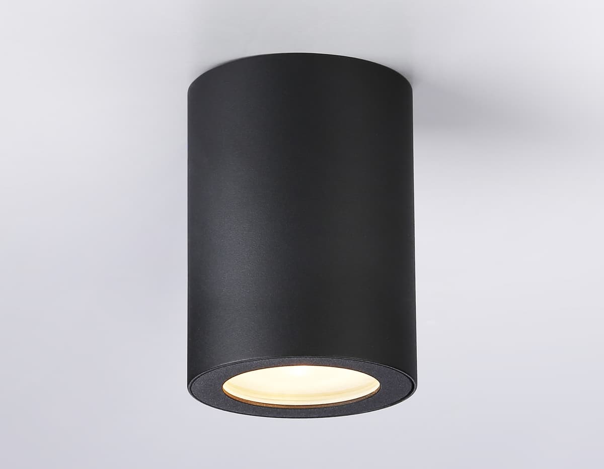 Светильник накладной со сменной лампой GU10 TN22799 BK черный IP44 GU10 max 12W D65*90 Ambrella Light 8