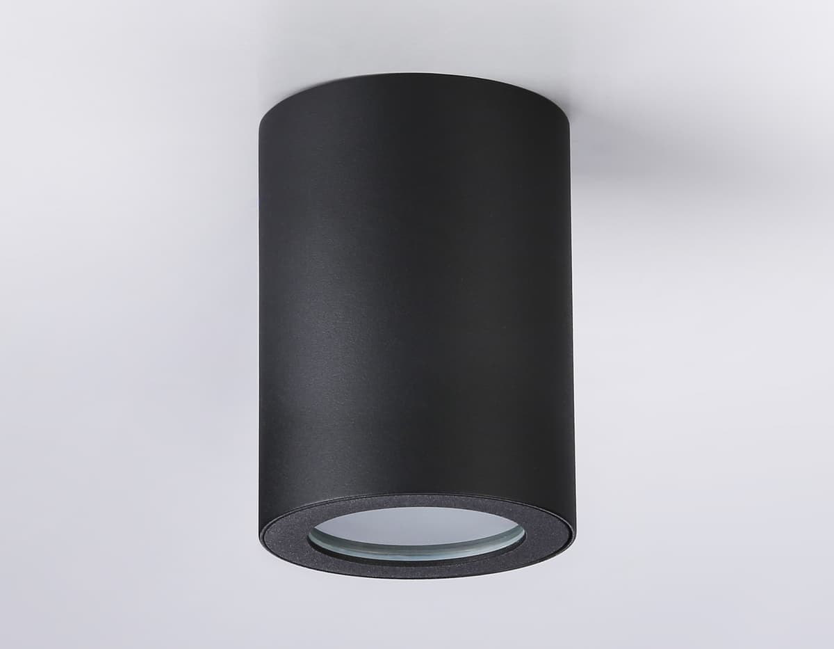 Светильник накладной со сменной лампой GU10 TN22799 BK черный IP44 GU10 max 12W D65*90 Ambrella Light 9