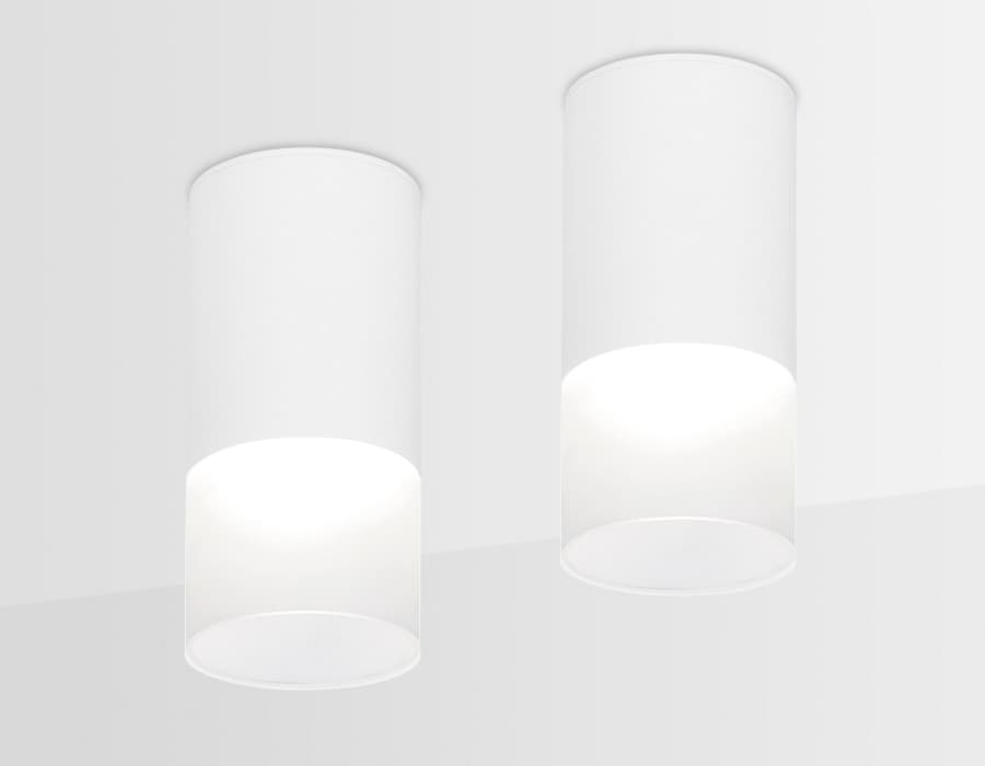 Накладной светодиодный точечный светильник TN231 WH/S белый/песок LED 4200K 7W D70*150 Ambrella Light 5