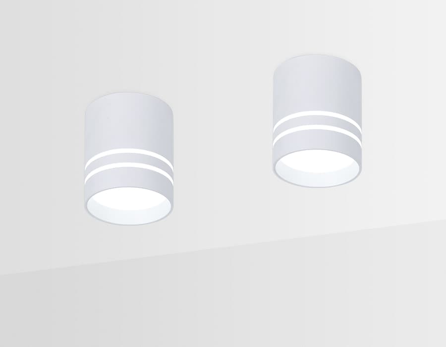 Накладной светодиодный точечный светильник TN240 WH/S белый/песок LED 4200K 12W D80*100 Ambrella Light 6