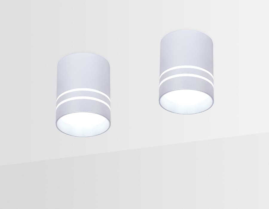 Накладной светодиодный точечный светильник TN241 SL/S серебро/песок LED 4200K 12W D80*100 Ambrella Light 6